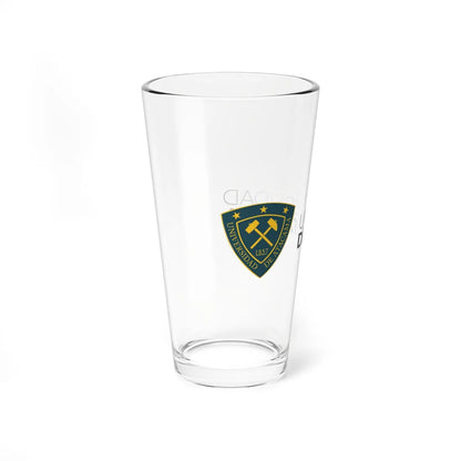 Universidad de Atacama logo 2016 (Chile) (Coat of Arms) Pint Glass 16oz - Go Mug Yourself