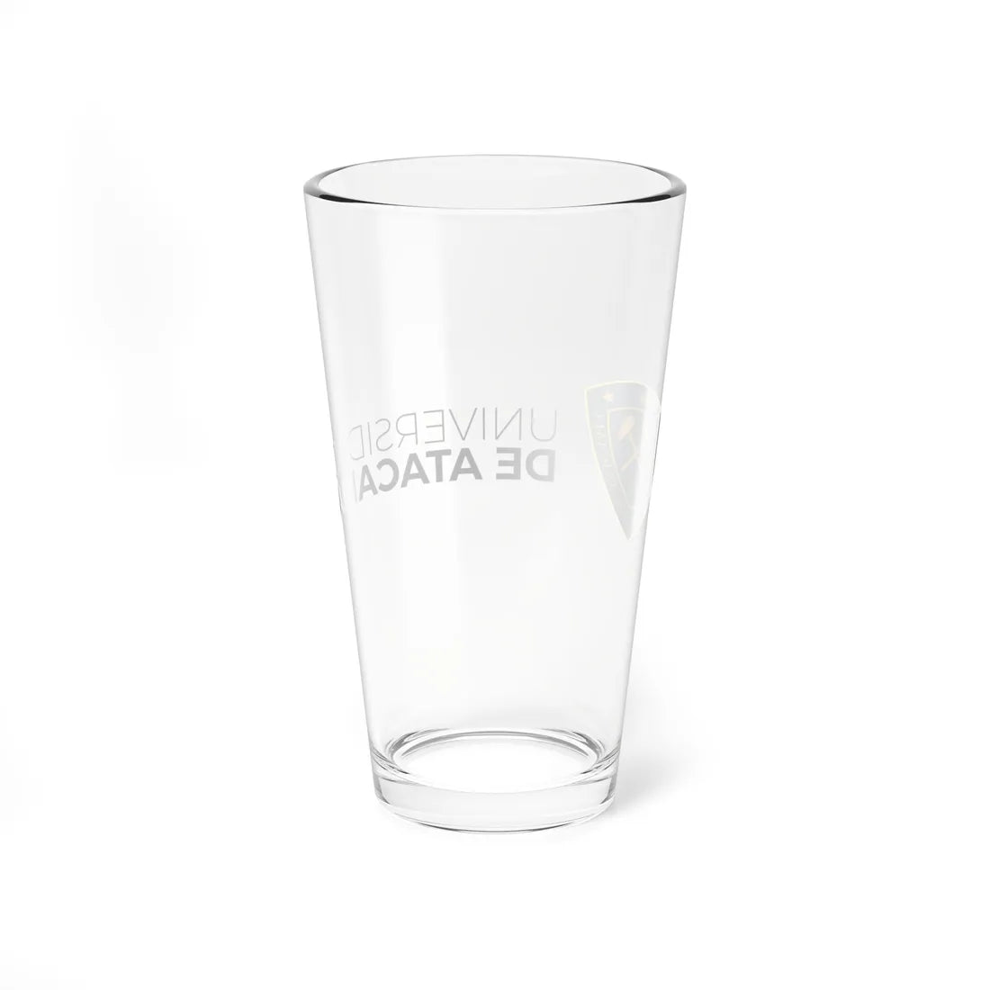 Universidad de Atacama logo 2016 (Chile) (Coat of Arms) Pint Glass 16oz - Go Mug Yourself