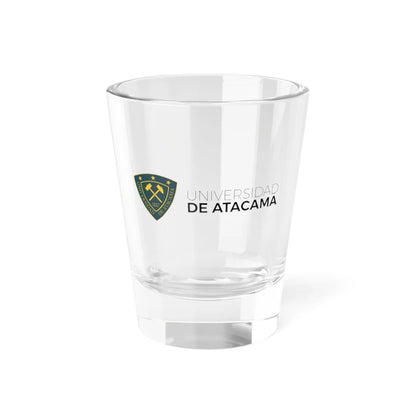 Universidad de Atacama logo 2016 (Chile) (Coat of Arms) Shot Glass 1.5oz 1.5oz - Go Mug Yourself