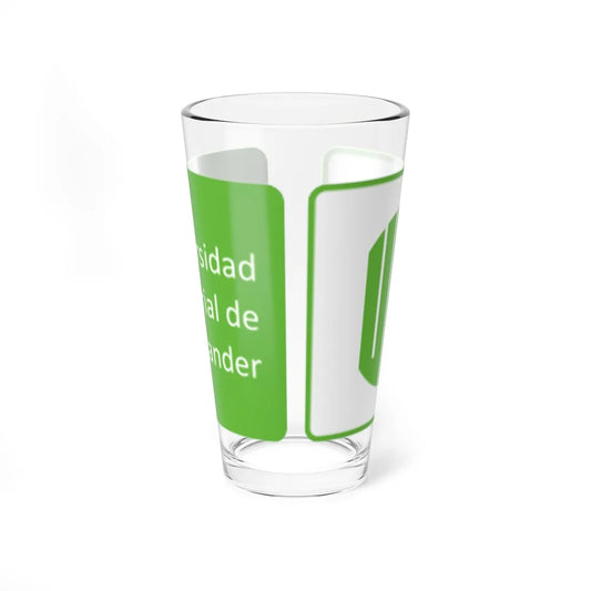 Universidad Industrial de Santander logo (Colombia) (Coat of Arms) Pint Glass 16oz 16oz - Go Mug Yourself