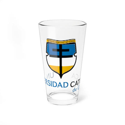 University Católica of Colombia logo (Colombia) (Coat of Arms) Pint Glass 16oz 16oz - Go Mug Yourself