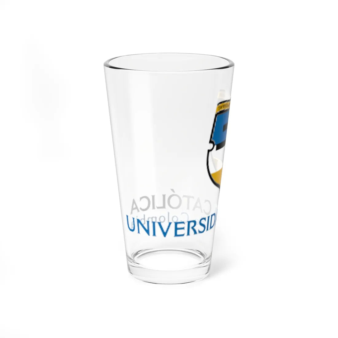 University Católica of Colombia logo (Colombia) (Coat of Arms) Pint Glass 16oz - Go Mug Yourself