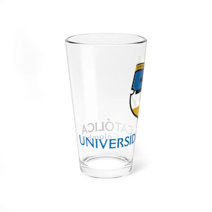 University Católica of Colombia logo (Colombia) (Coat of Arms) Pint Glass 16oz - Go Mug Yourself