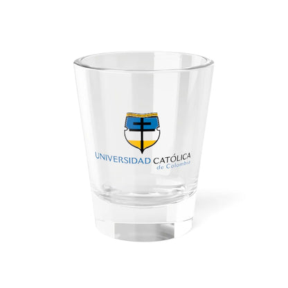 University Católica of Colombia logo (Colombia) (Coat of Arms) Shot Glass 1.5oz 1.5oz - Go Mug Yourself