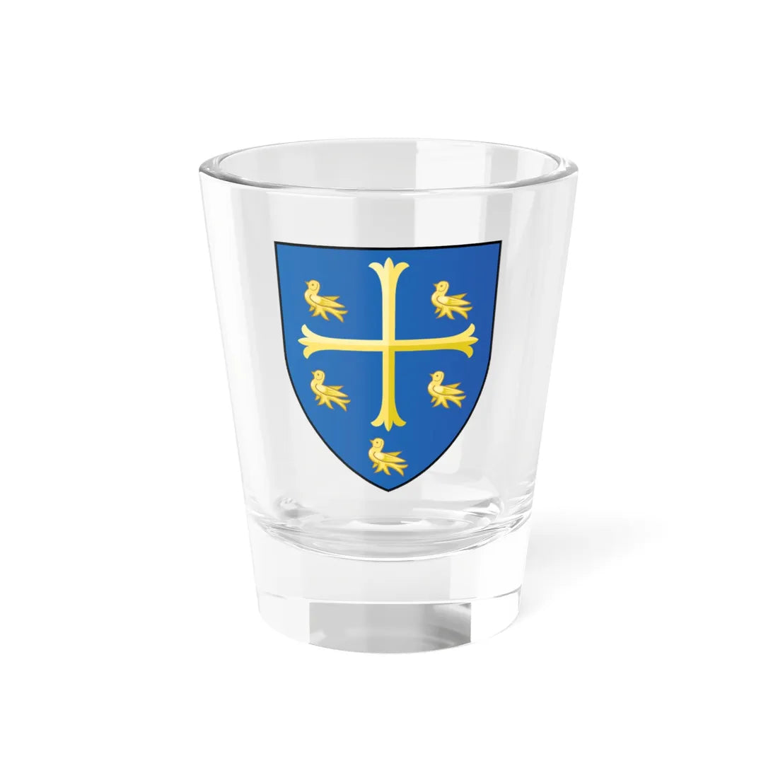 University College Oxford Coat Of Arms (England) (Coat of Arms) Shot Glass 1.5oz 1.5oz - Go Mug Yourself