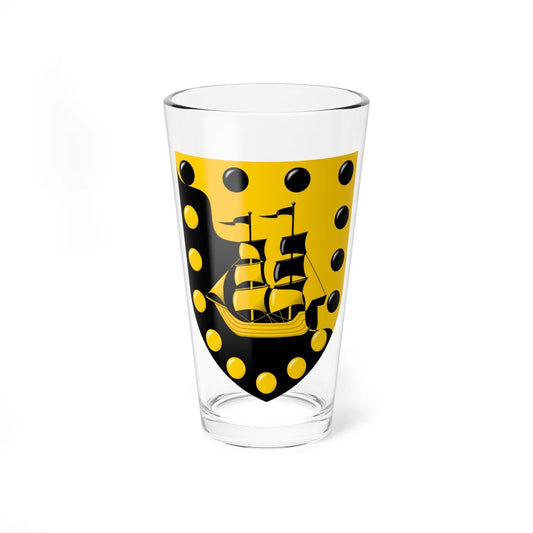 University of Falmouth arms (United Kingdom) (Coat of Arms) Pint Glass 16oz 16oz - Go Mug Yourself
