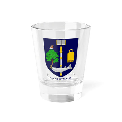 University of Glasgow arms (Scotland) (Coat of Arms) Shot Glass 1.5oz 1.5oz - Go Mug Yourself