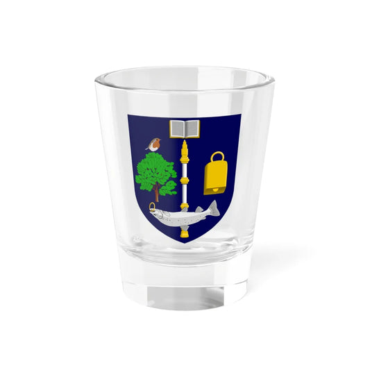 University of Glasgow shield (Scotland) (Coat of Arms) Shot Glass 1.5oz 1.5oz - Go Mug Yourself