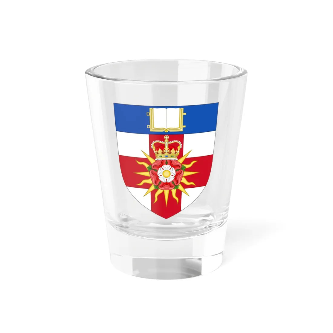 University of London arms (United Kingdom) (Coat of Arms) Shot Glass 1.5oz 1.5oz - Go Mug Yourself