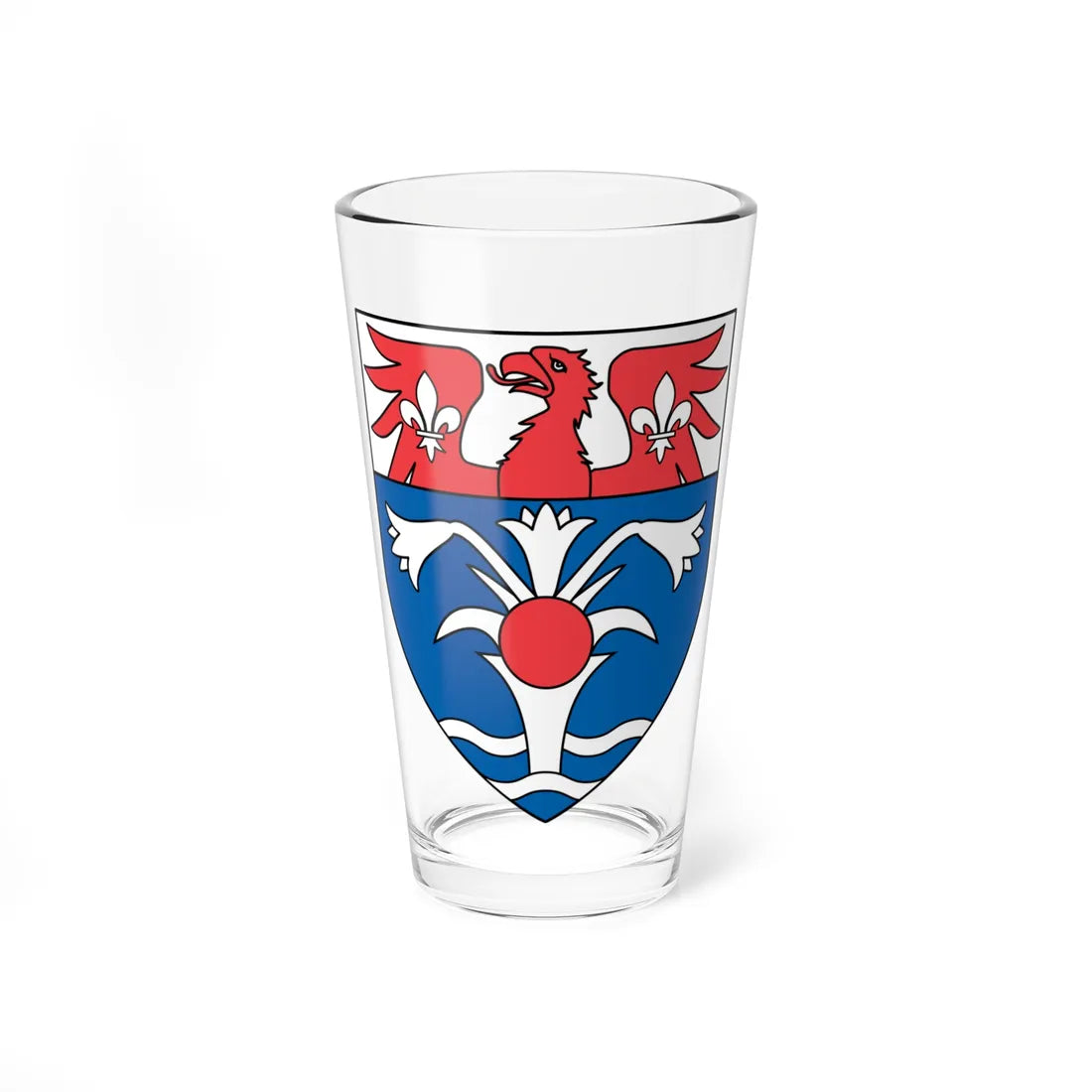 University of Saint Mary of the Lake Mundelein Seminary (United States) (Coat of Arms) Pint Glass 16oz 16oz - Go Mug Yourself