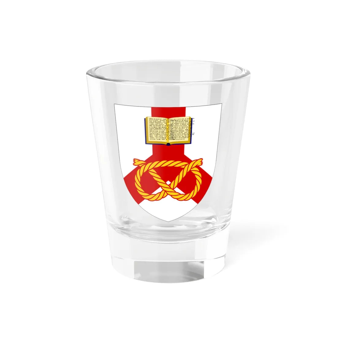 University of Staffordshire arms (United Kingdom) (Coat of Arms) Shot Glass 1.5oz 1.5oz - Go Mug Yourself