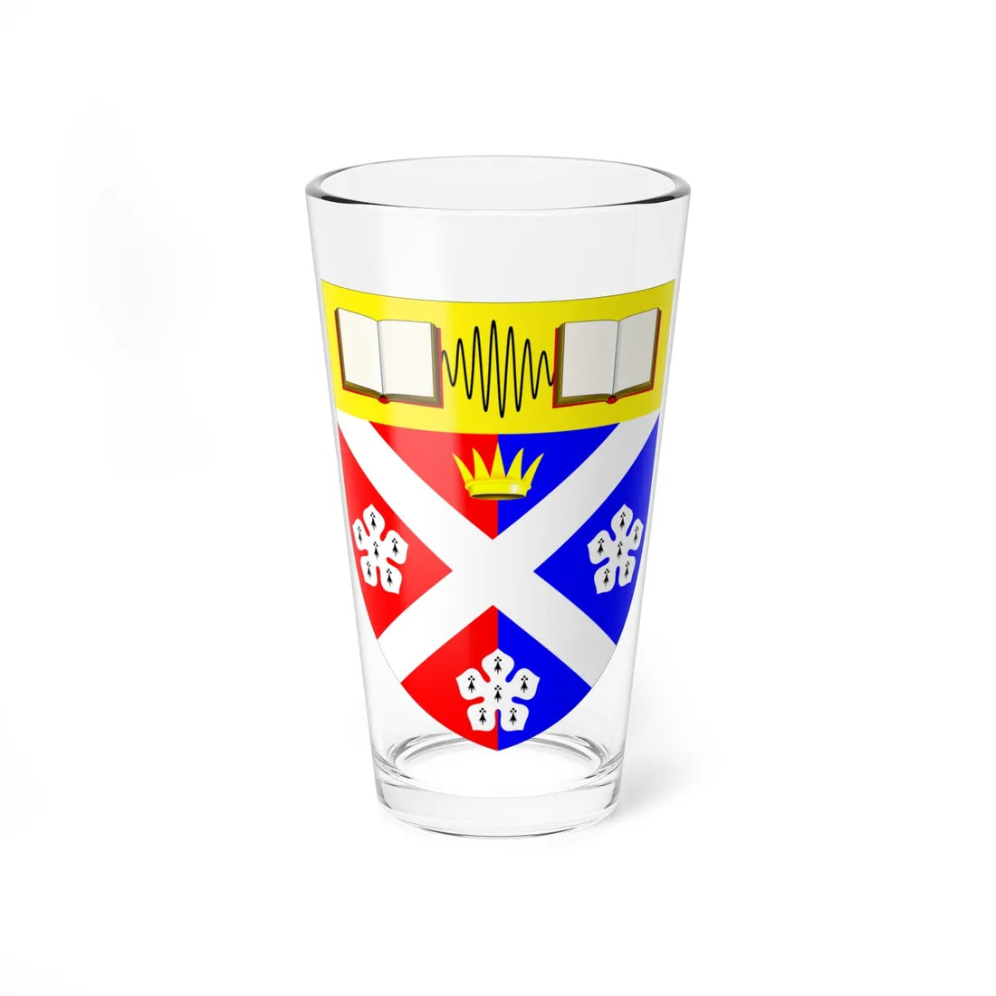 University of Strathclyde arms (Scotland) (Coat of Arms) Pint Glass 16oz 16oz - Go Mug Yourself