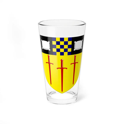 University of Surrey arms (United Kingdom) (Coat of Arms) Pint Glass 16oz 16oz - Go Mug Yourself