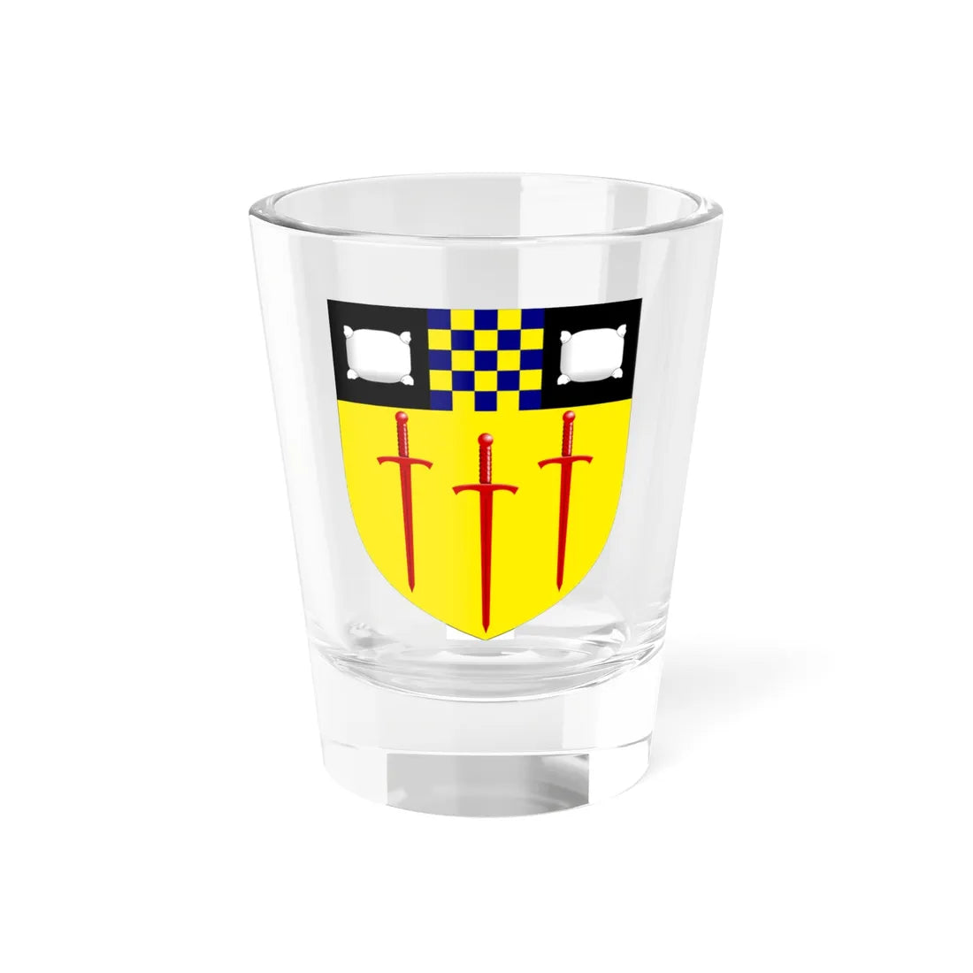 University of Surrey arms (United Kingdom) (Coat of Arms) Shot Glass 1.5oz 1.5oz - Go Mug Yourself