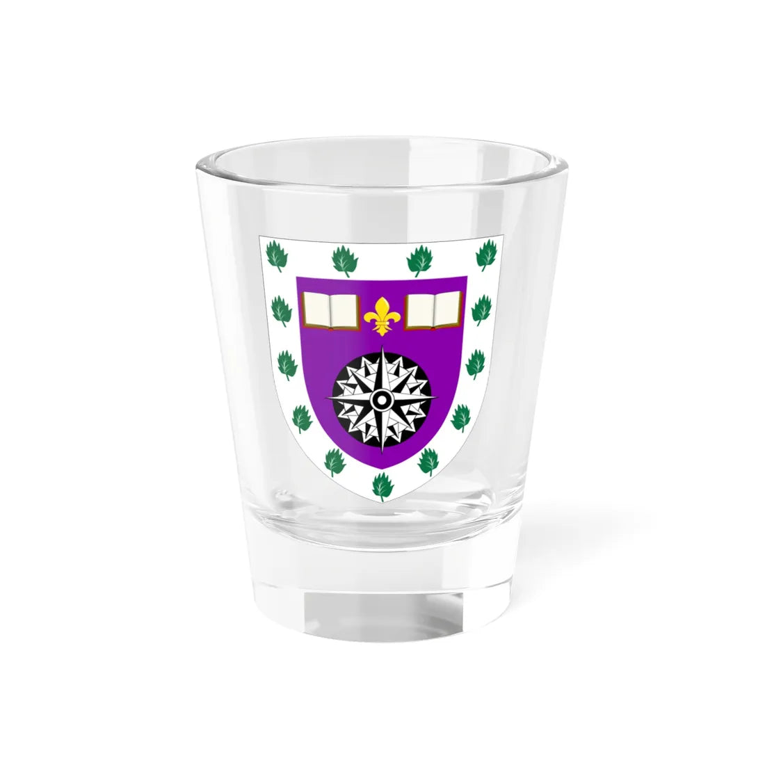 University of the Highlands and Islands arms (Scotland) (Coat of Arms) Shot Glass 1.5oz 1.5oz - Go Mug Yourself