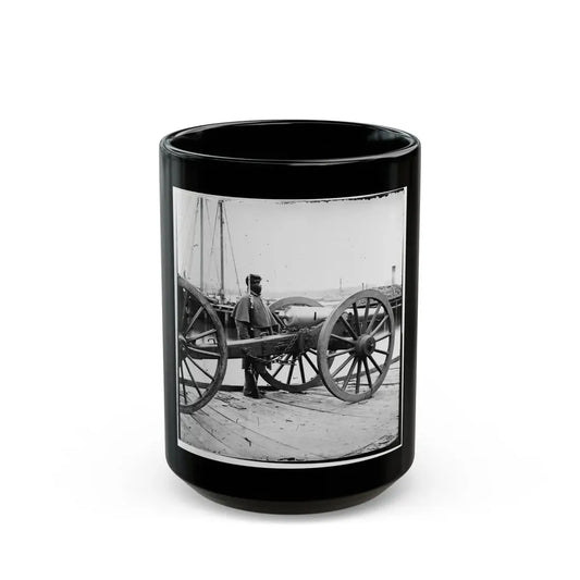 Unknown Location. 12-Pdr. Napoleon (Model 1857 ) (U.S. Civil War) Black Coffee Mug 15oz - Go Mug Yourself