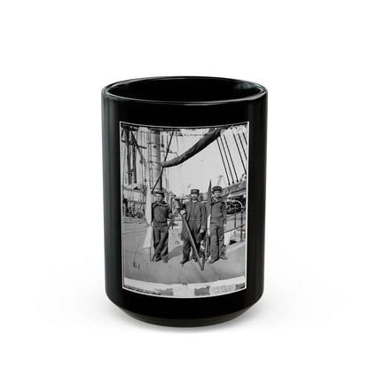 Unknown Location. Signalmen Of Rear Admiral John A. Dahlgren's Flagship Receiving A Message From The Georgia Shore (U.S. Civil War) Black Coffee Mug 15oz - Go Mug Yourself