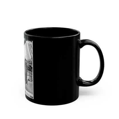 Unknown Location. Signalmen Of Rear Admiral John A. Dahlgren's Flagship Receiving A Message From The Georgia Shore (U.S. Civil War) Black Coffee Mug - Go Mug Yourself