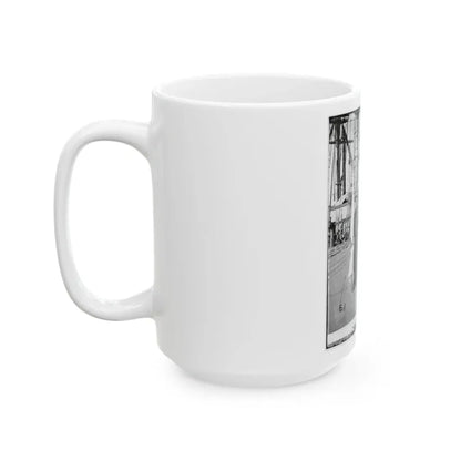 Unknown Location. Signalmen Of Rear Admiral John A. Dahlgren's Flagship Receiving A Message From The Georgia Shore (U.S. Civil War) White Coffee Mug - Go Mug Yourself