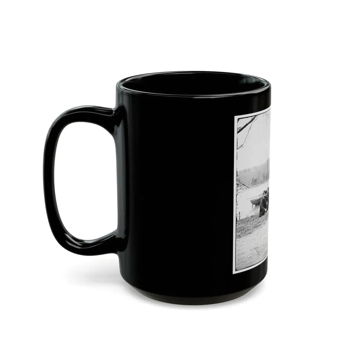 Unknown Location. U.S. Gunboat Kansas (Built In 1863) (U.S. Civil War) Black Coffee Mug - Go Mug Yourself