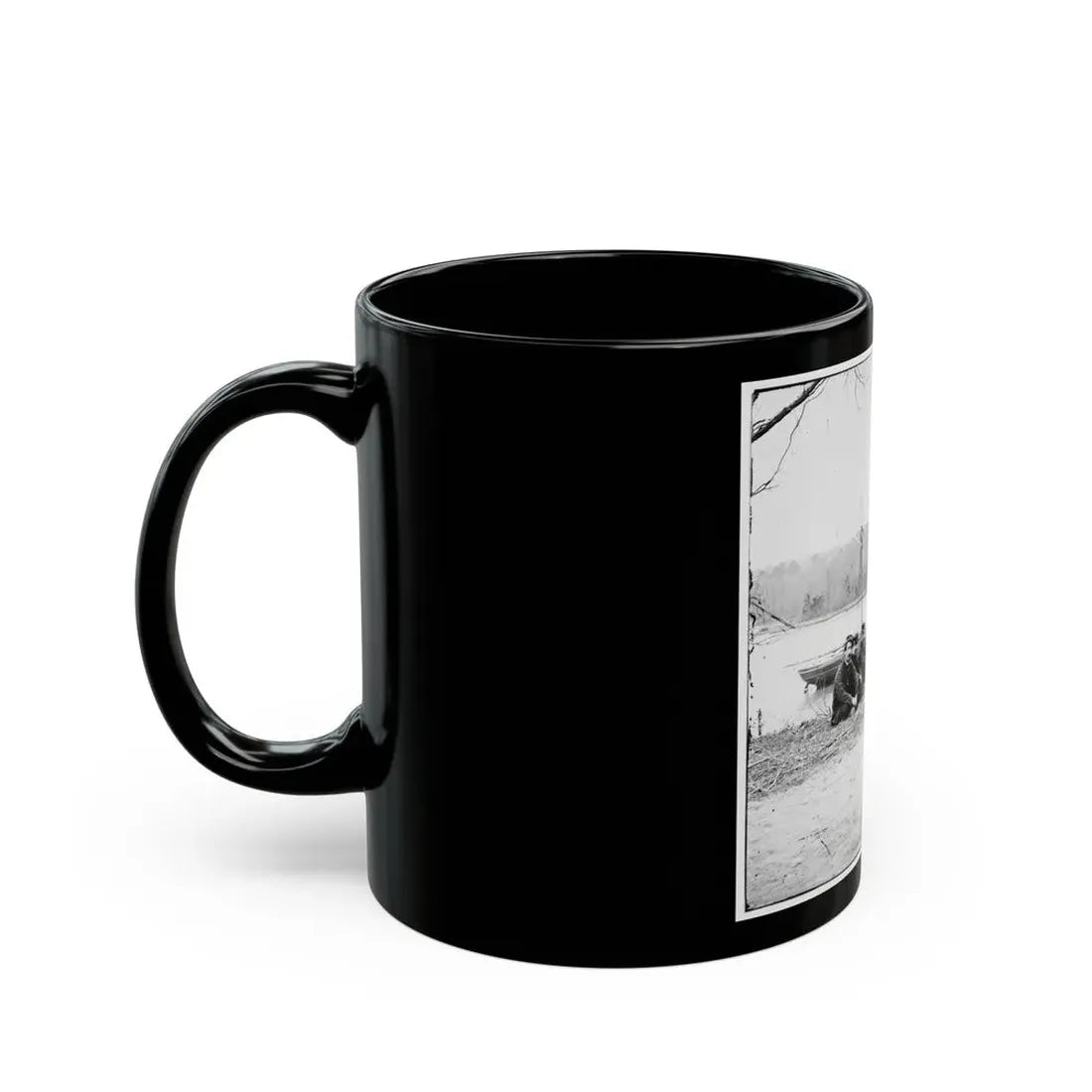 Unknown Location. U.S. Gunboat Kansas (Built In 1863) (U.S. Civil War) Black Coffee Mug - Go Mug Yourself