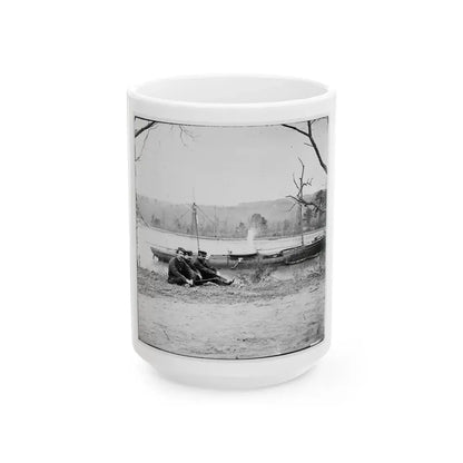 Unknown Location. U.S. Gunboat Kansas (Built In 1863) (U.S. Civil War) White Coffee Mug 15oz - Go Mug Yourself
