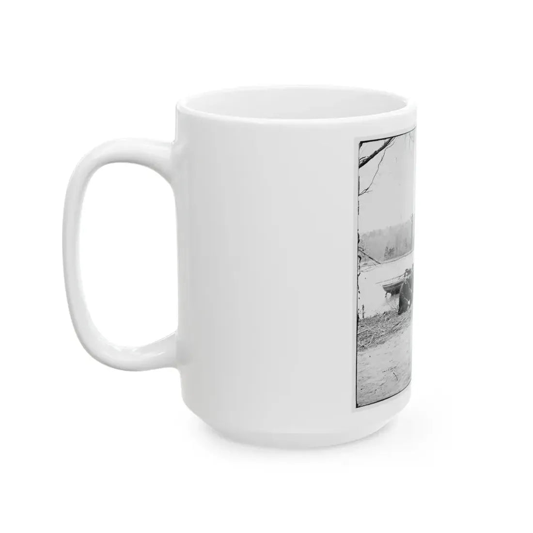 Unknown Location. U.S. Gunboat Kansas (Built In 1863) (U.S. Civil War) White Coffee Mug - Go Mug Yourself