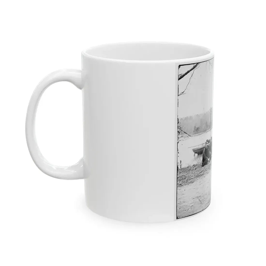 Unknown Location. U.S. Gunboat Kansas (Built In 1863) (U.S. Civil War) White Coffee Mug - Go Mug Yourself