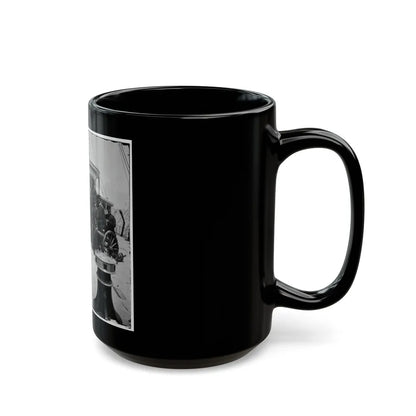 Unknown Location. Officers Of The U.S.S. Philadelphia Before Pilot-House (U.S. Civil War) Black Coffee Mug-Go Mug Yourself
