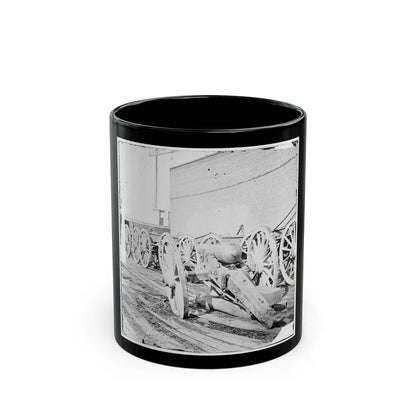 Unknown Location. Parrott Gun (U.S. Civil War) Black Coffee Mug-11oz-Go Mug Yourself