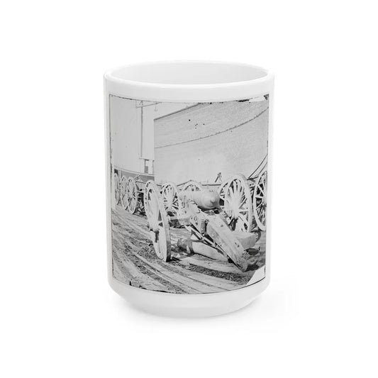 Unknown Location. Parrott Gun (U.S. Civil War) White Coffee Mug-15oz-Go Mug Yourself