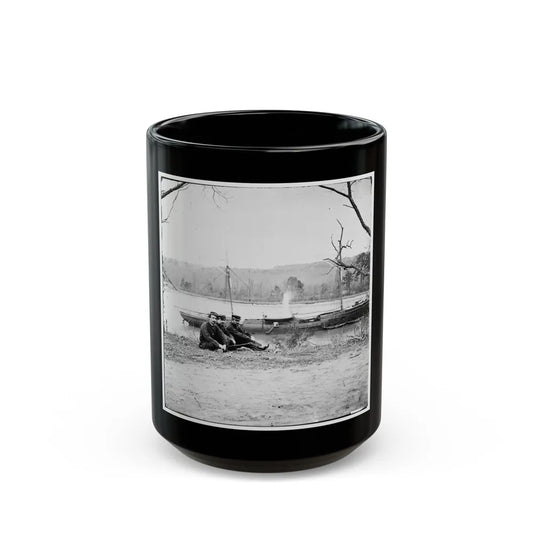 Unknown Location. U.S. Gunboat Kansas (Built In 1863) (U.S. Civil War) Black Coffee Mug-15oz-Go Mug Yourself