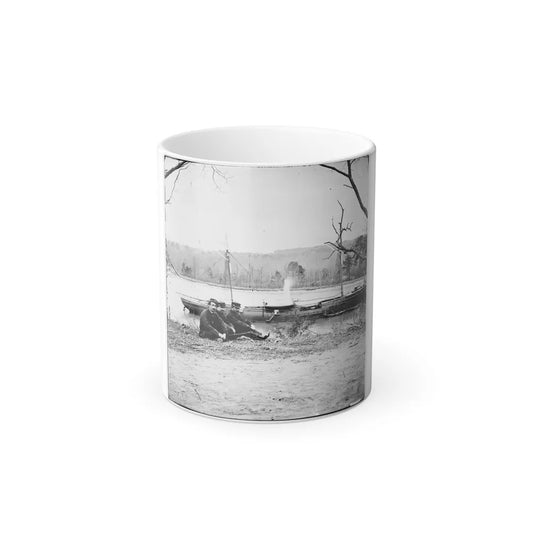 Unknown Location. U.S. Gunboat Kansas (Built in 1863) (U.S. Civil War) Color Changing Coffee Mug 11oz-11oz-Go Mug Yourself