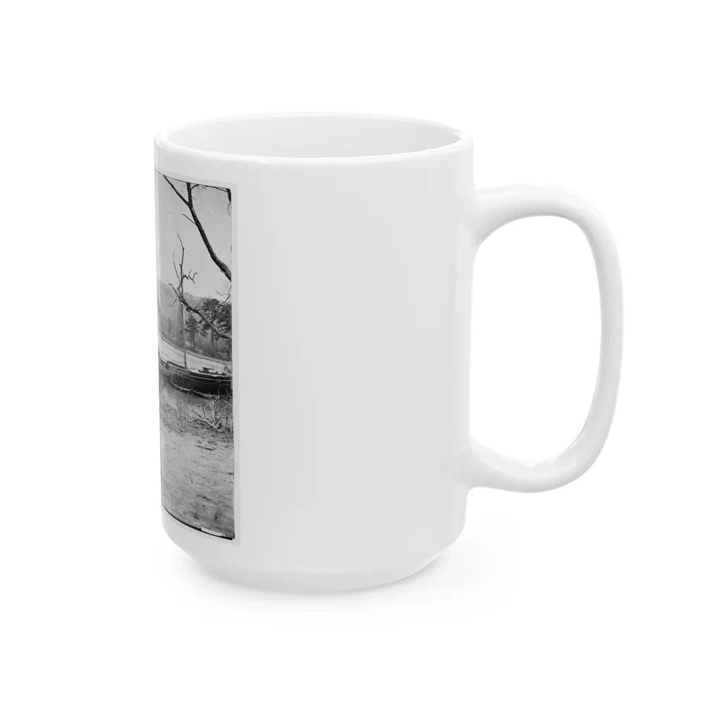 Unknown Location. U.S. Gunboat Kansas (Built In 1863) (U.S. Civil War) White Coffee Mug-Go Mug Yourself