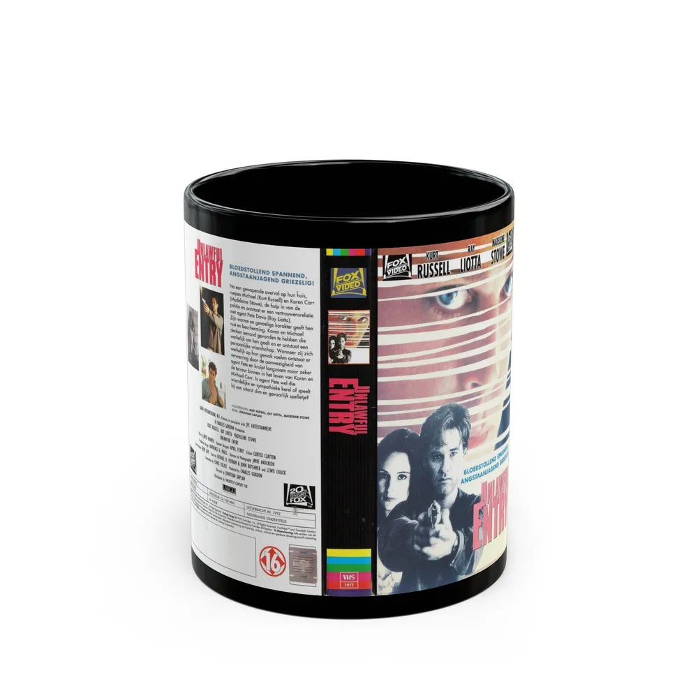 UNLAWFUL ENTRY (VHS COVER) - Black Coffee Mug-11oz-Go Mug Yourself