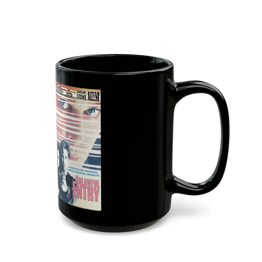 UNLAWFUL ENTRY (VHS COVER) - Black Coffee Mug-Go Mug Yourself