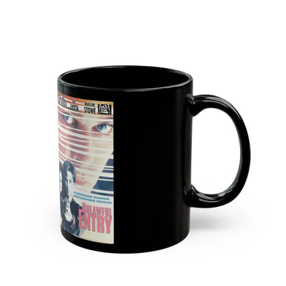 UNLAWFUL ENTRY (VHS COVER) - Black Coffee Mug-Go Mug Yourself