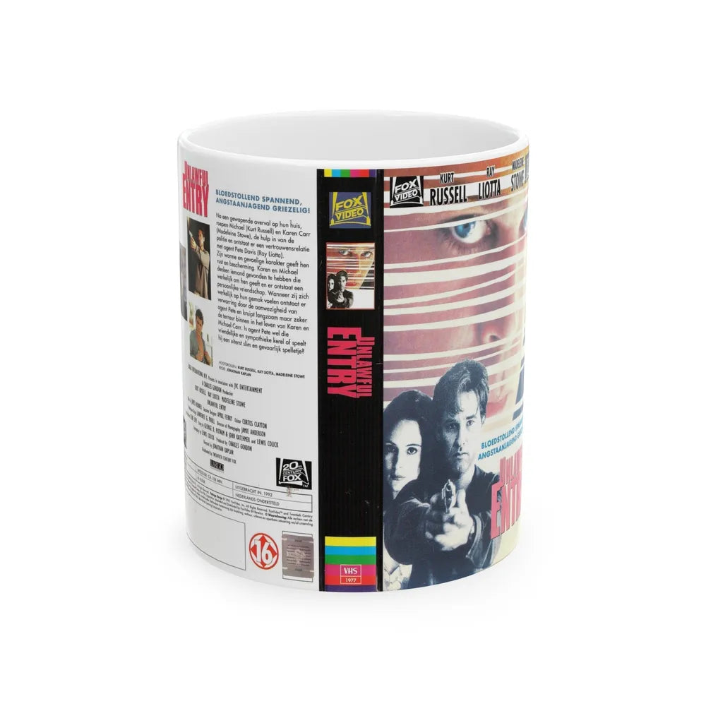 UNLAWFUL ENTRY (VHS COVER) - White Coffee Mug-11oz-Go Mug Yourself