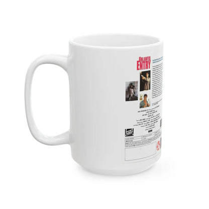 UNLAWFUL ENTRY (VHS COVER) - White Coffee Mug-Go Mug Yourself