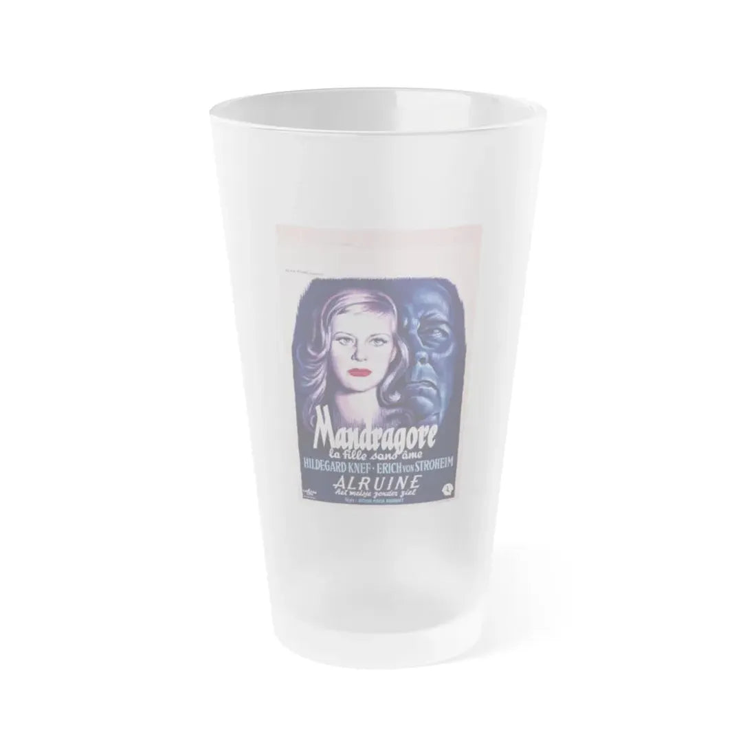 UNNATURAL (ALRAUNE) 1952 Movie Poster - Frosted Pint Glass 16oz Default Title - Go Mug Yourself
