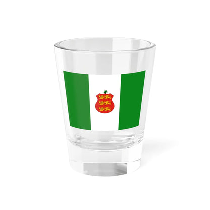 Unoffical Flag of Guernsey 1890-1940 (United Kingdom) Shot Glass 1.5oz 1.5oz - Go Mug Yourself