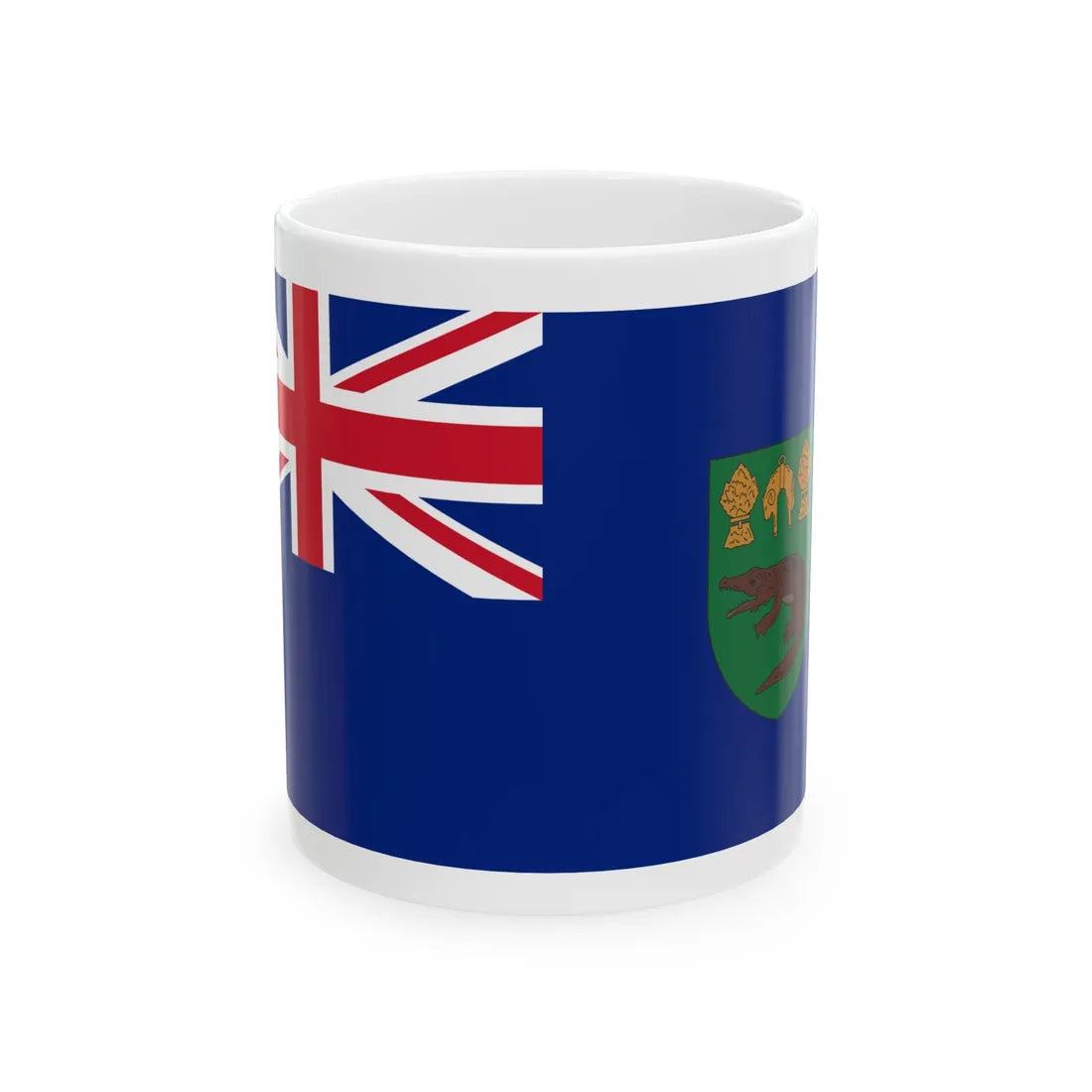 Unofficial banner of Basutoland (Lesotho) White Coffee Mug 11oz - Go Mug Yourself