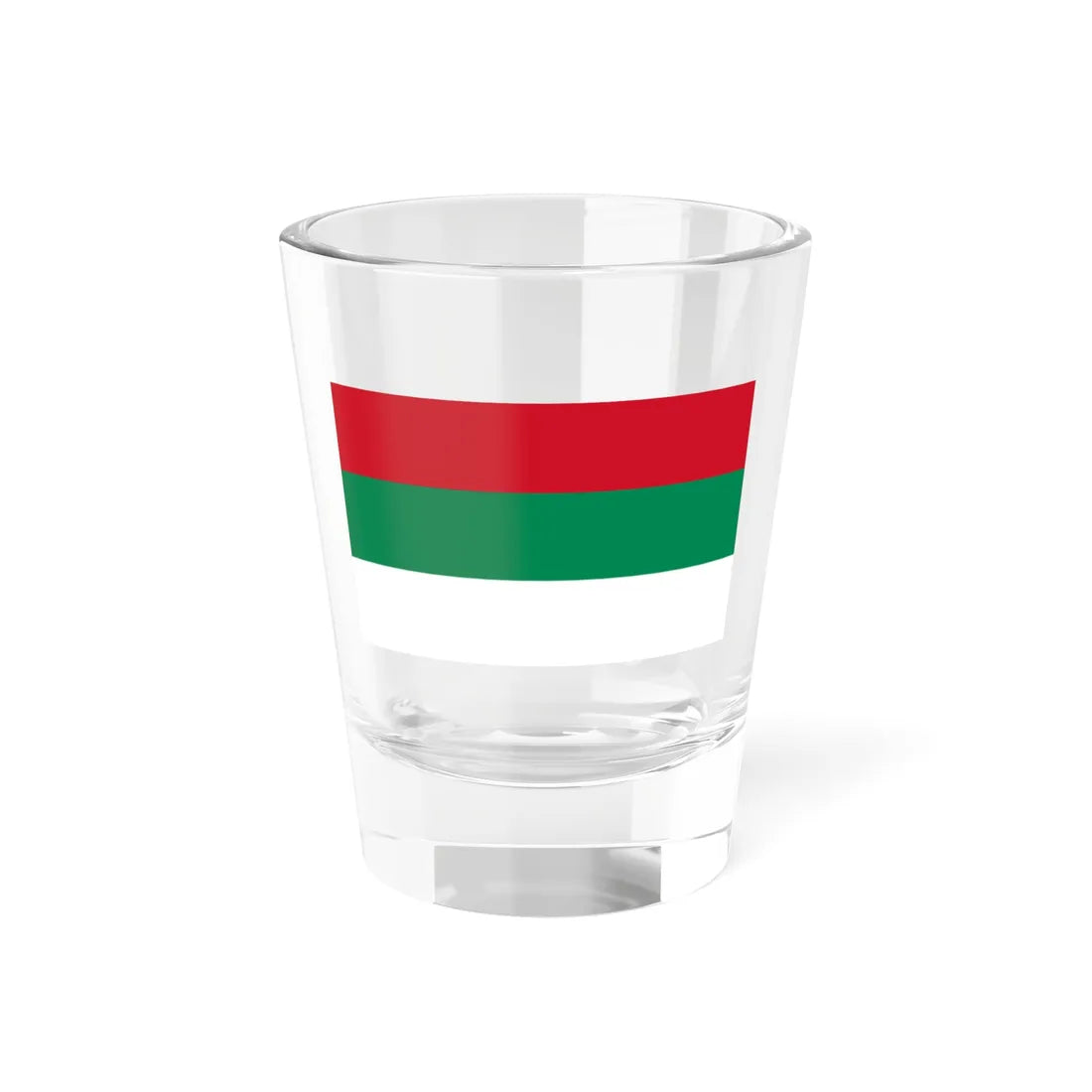 Unofficial Bulgarian War-time flag (Bulgaria) Shot Glass 1.5oz 1.5oz - Go Mug Yourself