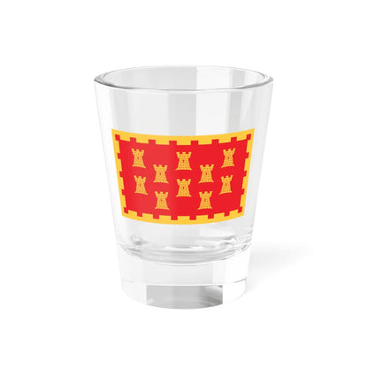 Unofficial County Flag of Greater Manchester (England) Shot Glass 1.5oz 1.5oz - Go Mug Yourself
