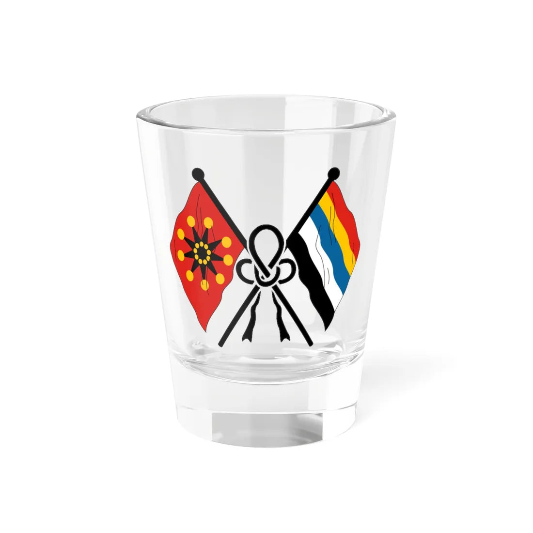Unofficial emblem of the Republic of China 1912 (China) (Coat of Arms) Shot Glass 1.5oz 1.5oz - Go Mug Yourself