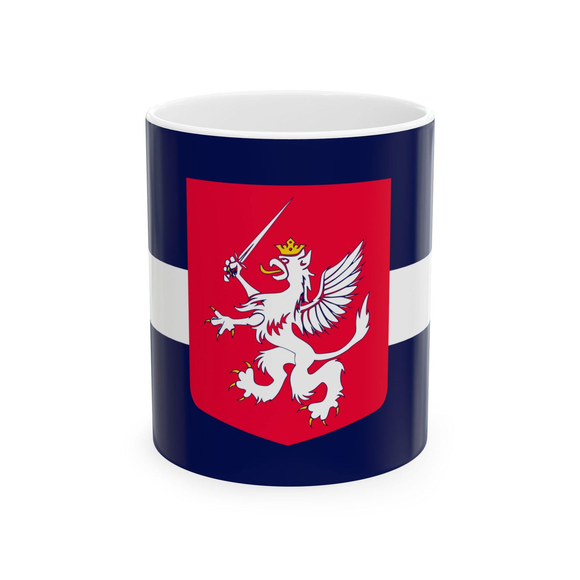 Unofficial Flag of Latgale (Latvia) White Coffee Mug-11oz-Go Mug Yourself
