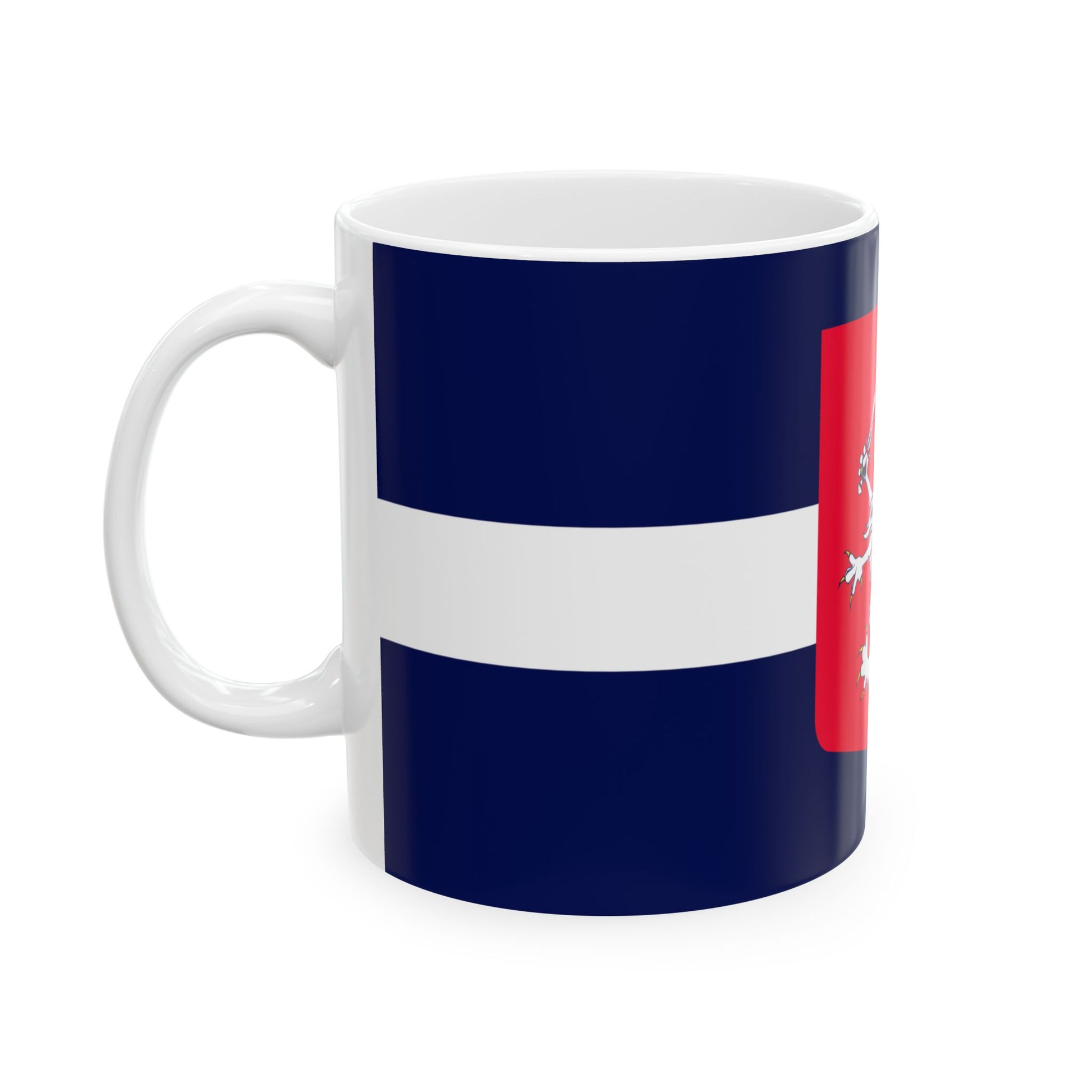Unofficial Flag of Latgale (Latvia) White Coffee Mug-Go Mug Yourself