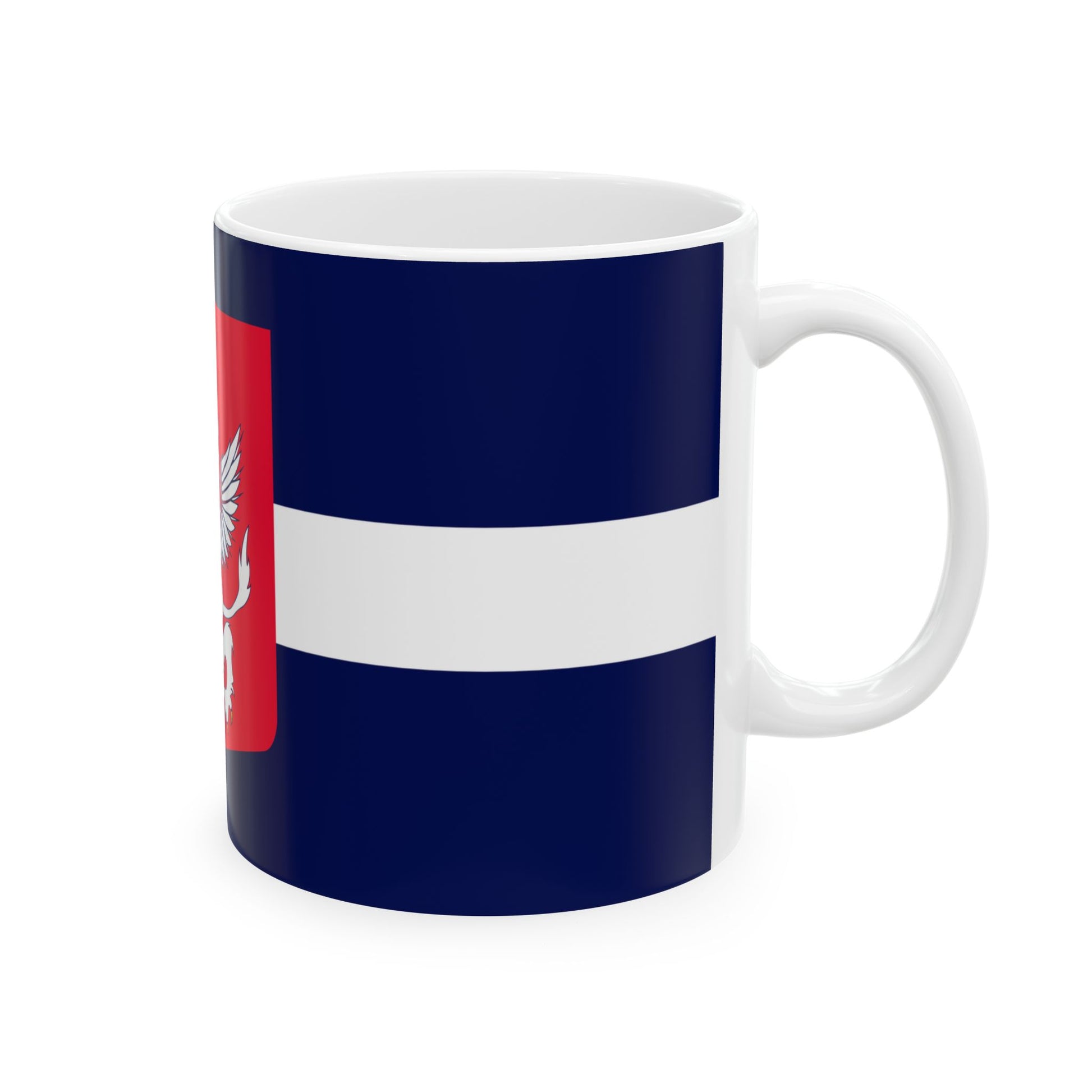Unofficial Flag of Latgale (Latvia) White Coffee Mug-Go Mug Yourself