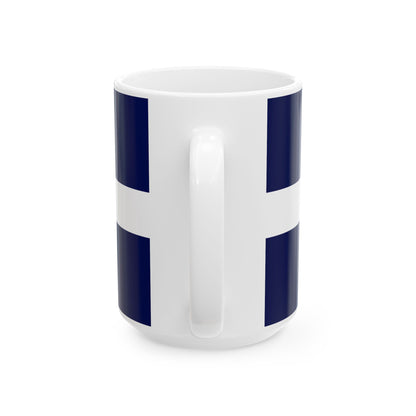 Unofficial Flag of Latgale (Latvia) White Coffee Mug-Go Mug Yourself