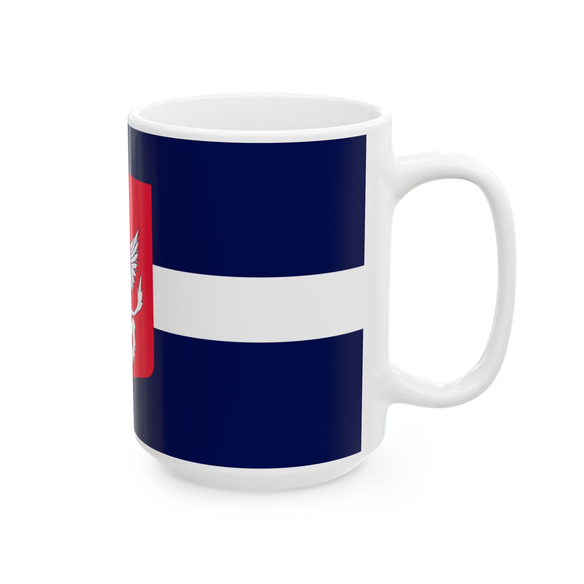 Unofficial Flag of Latgale (Latvia) White Coffee Mug-Go Mug Yourself